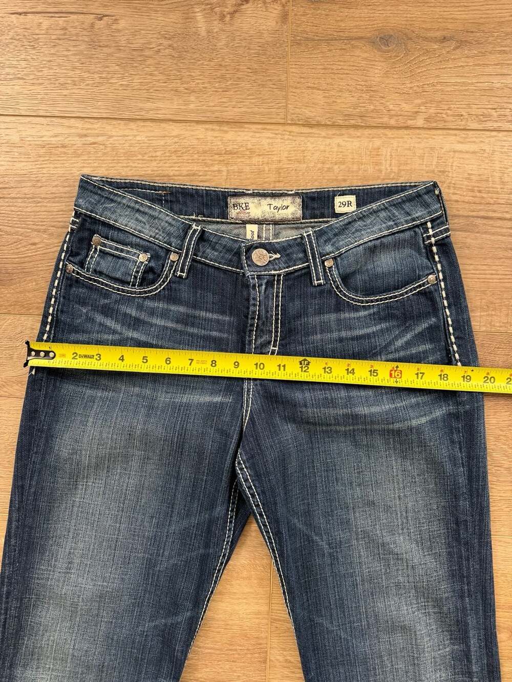 BKE Taylor Bootcut Jeans Women’s 29R Dark Wash Stretch Mid Rise Classic Denim - Picture 9 of 16